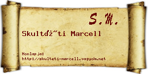 Skultéti Marcell névjegykártya